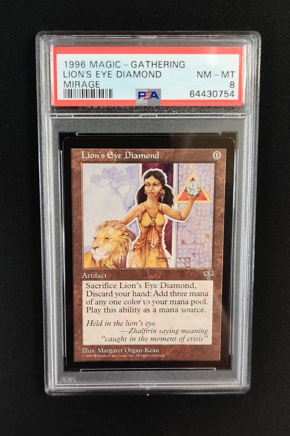 Lions Eye Diamond Mirage PSA 8 NM-MT MTG Magic Graded Card